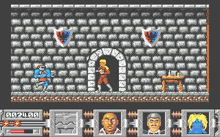 Defenders of the Earth (Atari ST) screenshot: I went through the door to reach a new section