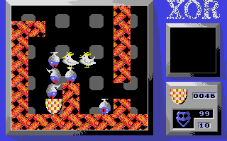 Xor (Atari ST) screenshot: Can I find a way out?