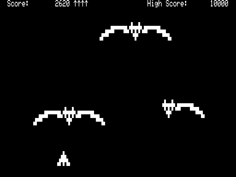 Demon Seed (TRS-80) screenshot: Seeds turn into demons