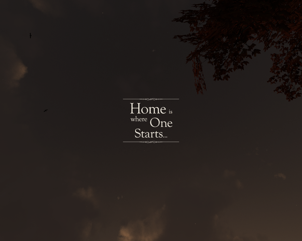 Home is Where One Starts... (Windows) screenshot: Start of the game.