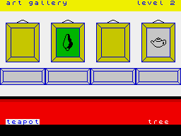 Fun School 3 for the Under 5s (ZX Spectrum) screenshot: This phase is harder