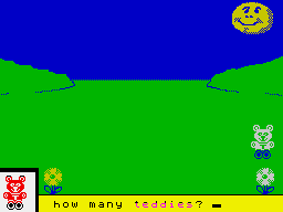 Fun School 3 for the Under 5s (ZX Spectrum) screenshot: The counting game