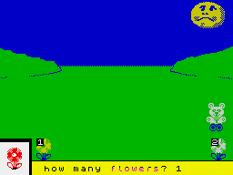 Fun School 3 for the Under 5s (ZX Spectrum) screenshot: The sun looks miserable if you get it wrong
