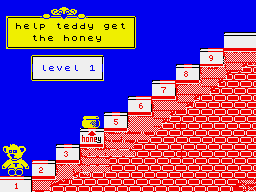 Fun School 3 for the Under 5s (ZX Spectrum) screenshot: Success gets you up the stairs of life