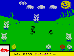 Fun School 3 for the Under 5s (ZX Spectrum) screenshot: More to worry about now
