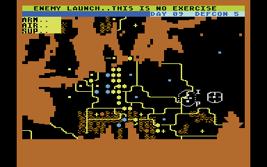 Theatre Europe (Atari 8-bit) screenshot: I should have expected retalitation