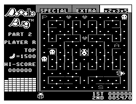 Doodle Bug (Dragon 32/64) screenshot: The A and P now have the effective colour