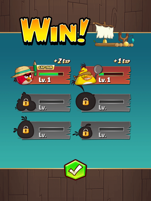 Angry Birds: Fight! (iPad) screenshot: We won