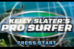 Tony Hawk's Underground & Kelly Slater's Pro Surfer (Game Boy Advance) screenshot: Title screen (Kelly Slater's Pro Surfer).