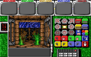 Captive (Amiga) screenshot: Using the "door crush" move to quickly dispose some enemies