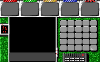 Captive (Amiga) screenshot: The interface (inside briefcase)