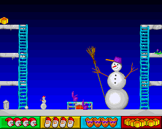 Świąteczna awaria (Amiga) screenshot: Level 3