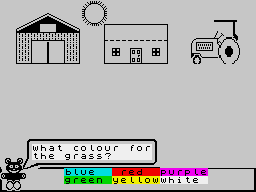 Fun School 3 for the Under 5s (ZX Spectrum) screenshot: Tom Jones fans will find this question easier