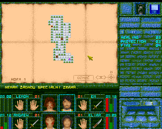 Magic Island: The Secret of Stones (Amiga) screenshot: Automaping is very useful.