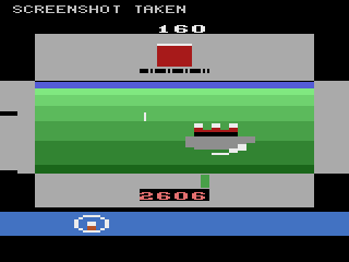Submarine Commander (Atari 2600) screenshot: I fired a torpedo (and missed).