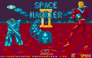 Space Harrier II (Atari ST) screenshot: Title screen