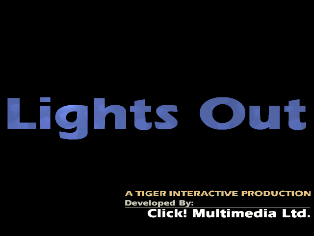 Lights Out 3D (Macintosh) screenshot: Title screen
