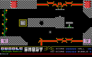Bubble Ghost (Atari ST) screenshot: Lots can happen here though