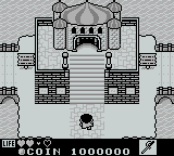 Kaeru no tame ni Kane wa Naru (Game Boy) screenshot: The castle that Sablé must conquer
