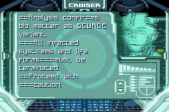 Scurge: Hive (Game Boy Advance) screenshot: Looks like this could be trouble!