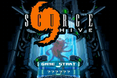 Scurge: Hive (Game Boy Advance) screenshot: Title Screen