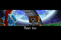 Scurge: Hive (Game Boy Advance) screenshot: Approaching Planet Inos