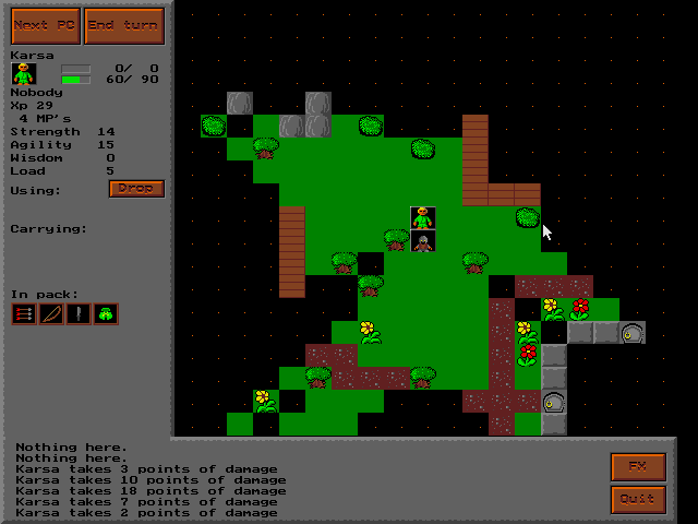 Magus: 2nd edition (DOS) screenshot: Knight
