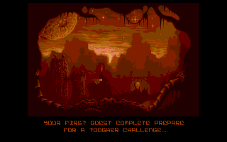 Ork (Atari ST) screenshot: Wheee! And another pretty loading screen!