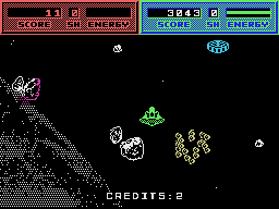 Blasteroids (MSX) screenshot: Hunting a flying saucer