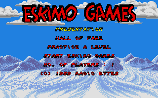 Eskimo Games (Atari ST) screenshot: Main menu