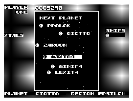 Lucifer's Kingdom (Dragon 32/64) screenshot: On to the next planet