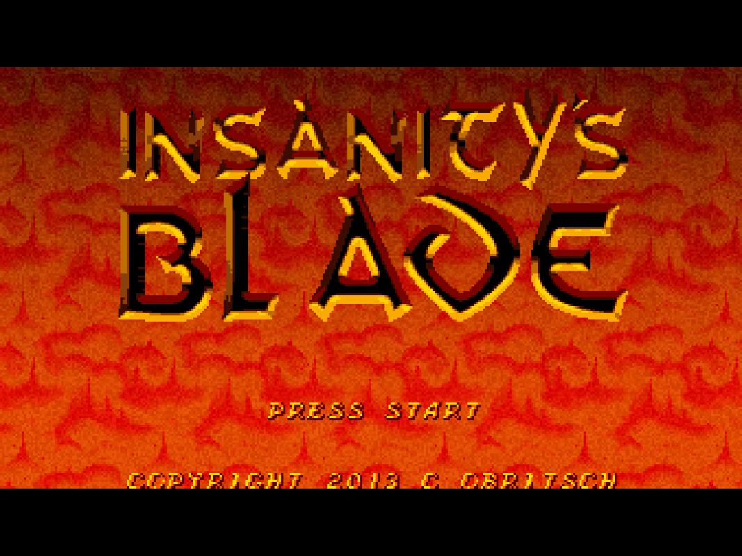 Insanity's Blade (Windows) screenshot: Title screen