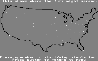 Agent USA (Commodore 64) screenshot: The current fuzz analysis