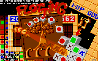Plotting (Amstrad CPC) screenshot: Title screen