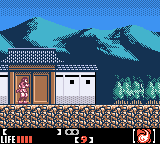 Return of The Ninja (Game Boy Color) screenshot: Starting the game as Saiyuri.