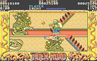 Tiger Road (Atari ST) screenshot: He killed me