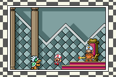 Super Mario Advance 4: Super Mario Bros. 3 (Game Boy Advance) screenshot: Iggy's causing trouble