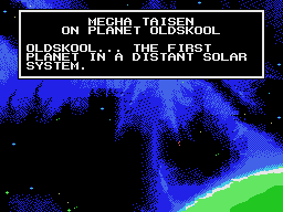 Mecha Taisen on Planet Oldskool (MSX) screenshot: The intro