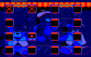 Bumpy's Arcade Fantasy (Amstrad CPC) screenshot: Stage selection screen