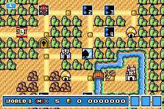 Super Mario Advance 4: Super Mario Bros. 3 (Game Boy Advance) screenshot: Welcome to Grass Land