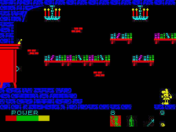Sir Fred (ZX Spectrum) screenshot: Library.
