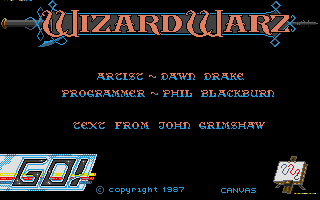 Wizard Warz (Atari ST) screenshot: Title screen