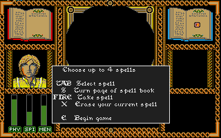 Wizard Warz (Atari ST) screenshot: Creating wizard