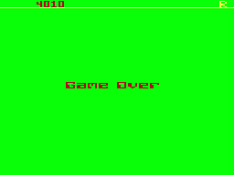 Demon Seed (Dragon 32/64) screenshot: Game over (Green)