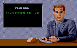 World Class Soccer (Atari ST) screenshot: They're against Ireland, so this makes sense