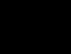 Olé, Toro (ZX Spectrum) screenshot: Indeed, it was bad luck
