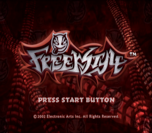 Freekstyle (PlayStation 2) screenshot: Title screen.
