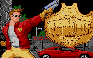 Techno Cop (Atari ST) screenshot: The title screen