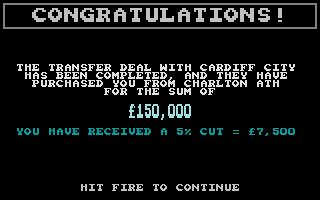 Footballer of the Year 2 (Atari ST) screenshot: Bit of luck there