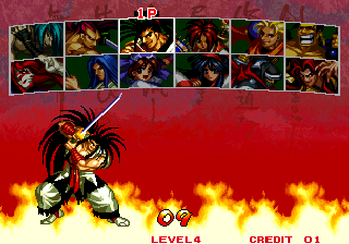Samurai Shodown III: Blades of Blood (Arcade) screenshot: Select character